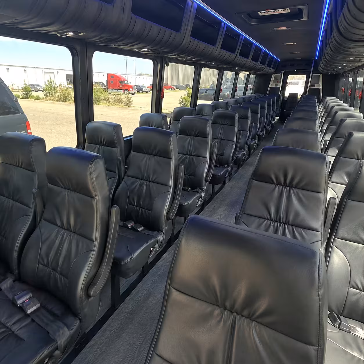 25 passenger minibus interior