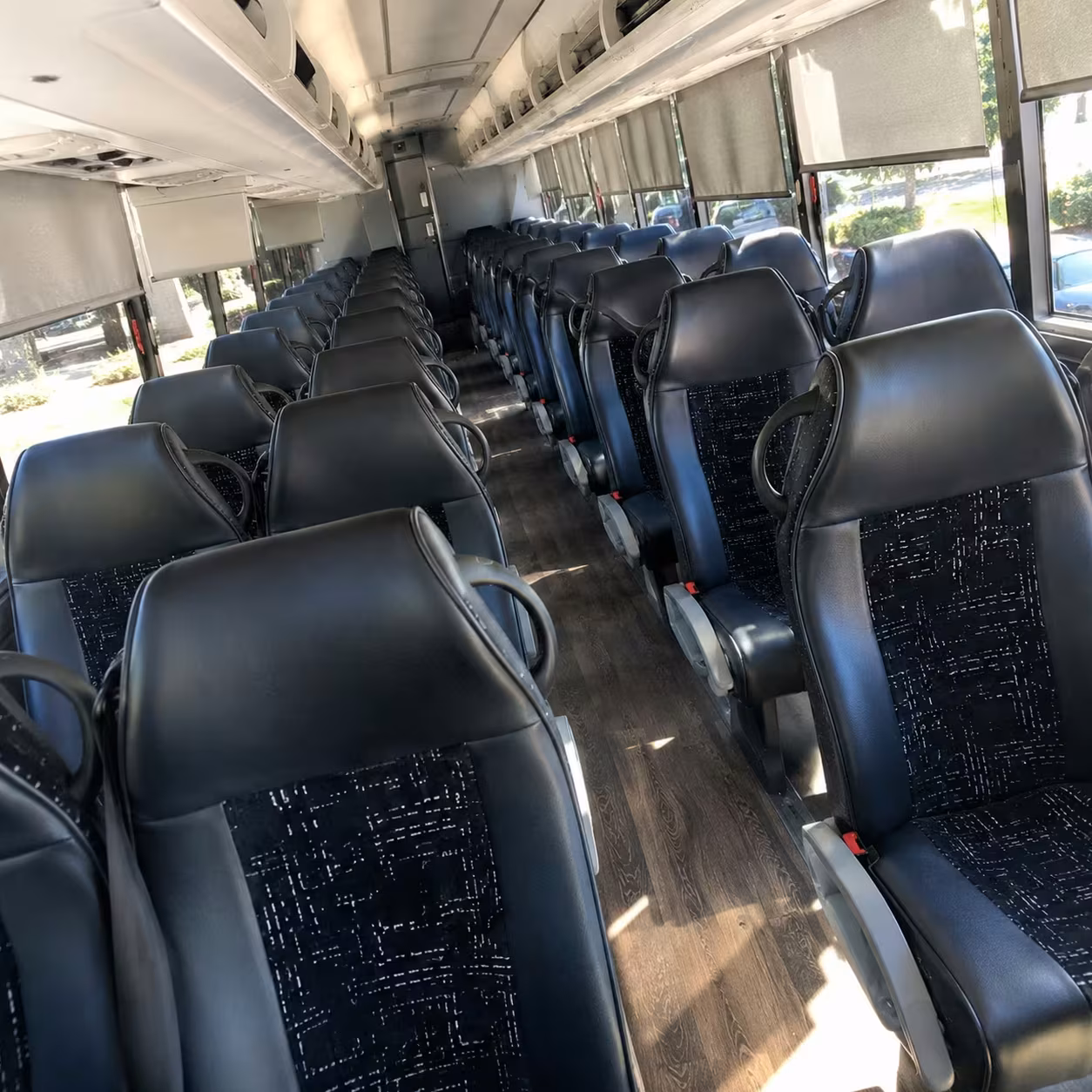 riverside charter bus interior