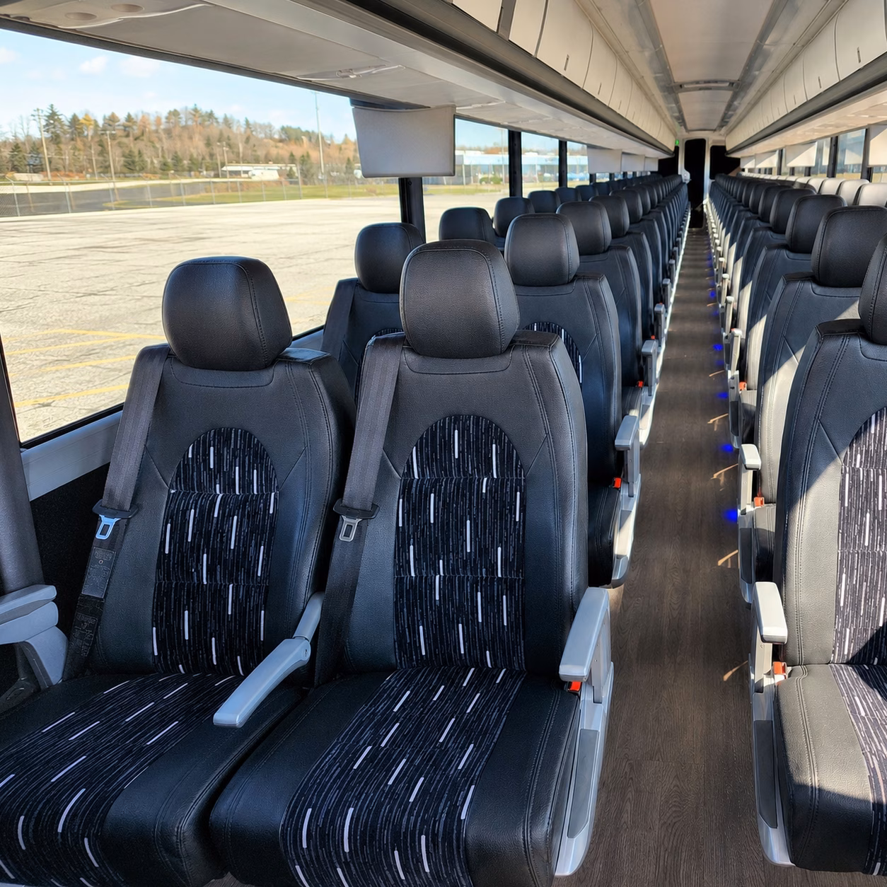 riverside charter bus rental inside