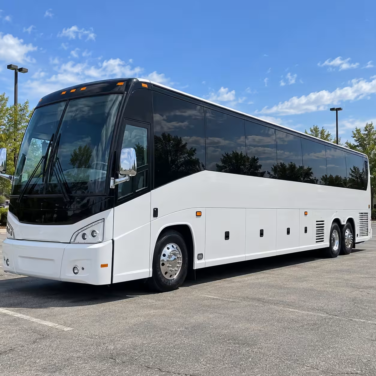 riverside charter bus rentals to john wayne burbank and long beach