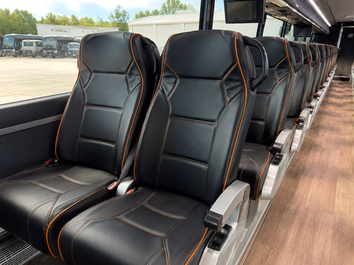 riverside wedding shuttle buses between hotels and venues