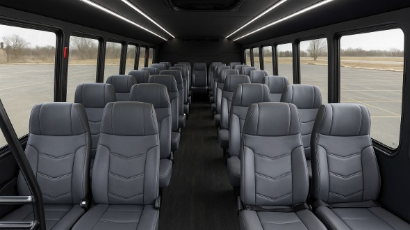 25 passenger minibus interior riverside
