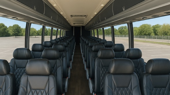 riverside 54 passenger charter bus interior