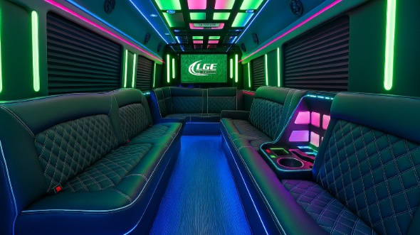 riverside party bus rental inside