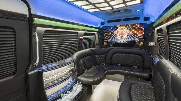 riverside sprinter limo rental inside